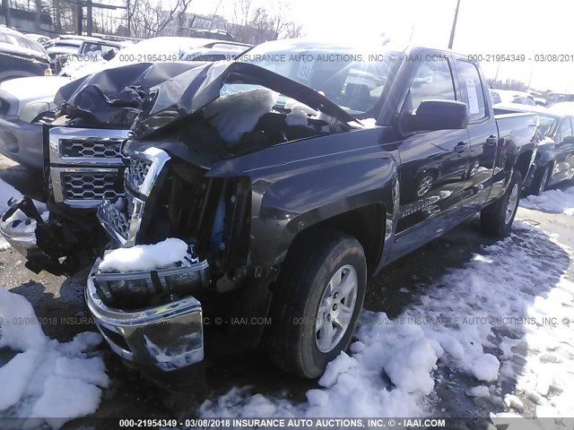 1GCVKREH2FZ384449 - 2015 CHEVROLET SILVERADO K1500 LT GRAY photo 2