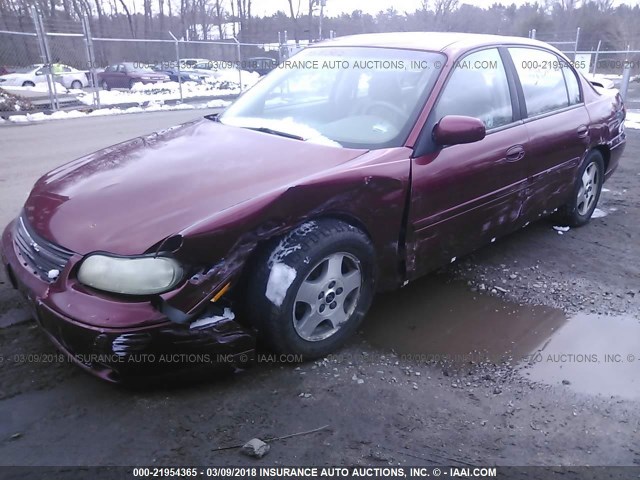 1G1NE52J83M650078 - 2003 CHEVROLET MALIBU LS მუქწითელი ფოტო 2