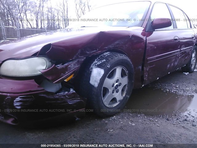 1G1NE52J83M650078 - 2003 CHEVROLET MALIBU LS მუქწითელი ფოტო 6