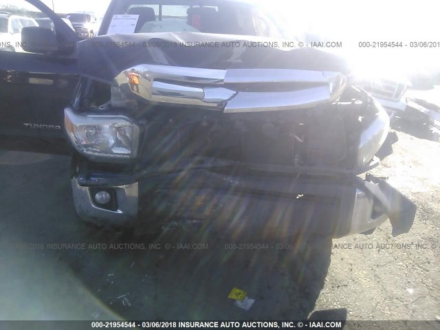 5TFUM5F17EX056034 - 2014 TOYOTA TUNDRA DOUBLE CAB SR/SR5 BLACK photo 6