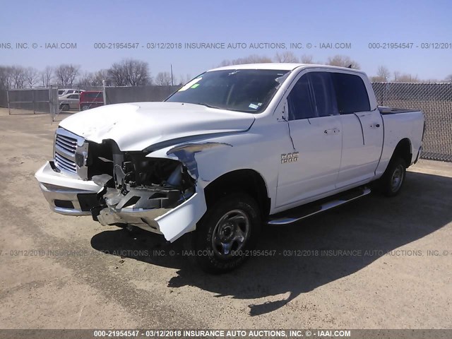 1C6RR7LT9DS714609 - 2013 RAM 1500 SLT WHITE photo 2