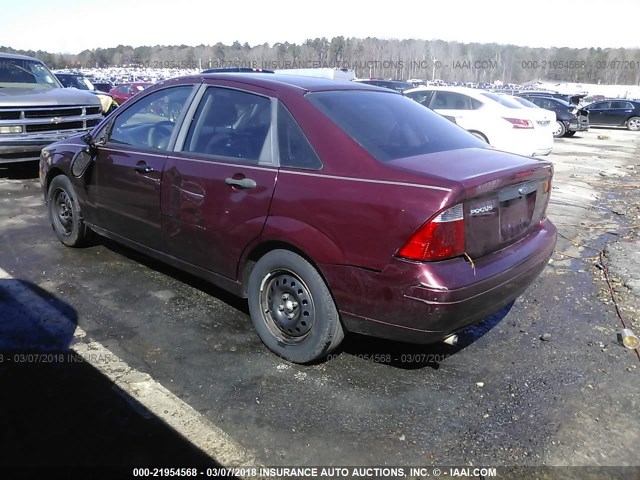 1FAFP34NX7W340511 - 2007 FORD FOCUS ZX4/S/SE/SES 勃艮第红 照片 3