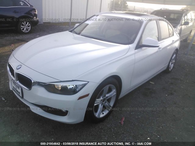 WBA3D3C52EK155748 - 2014 BMW 328 D WHITE photo 2