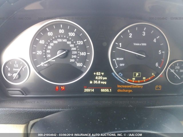 WBA3D3C52EK155748 - 2014 BMW 328 D WHITE photo 7