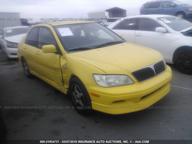 JA3AJ86E92U067600 - 2002 MITSUBISHI LANCER OZ RALLY YELLOW photo 1