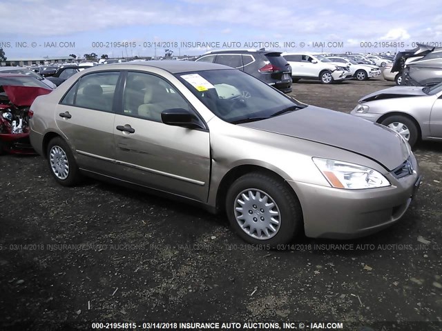 1HGCM56155A173952 - 2005 HONDA ACCORD DX GOLD photo 1