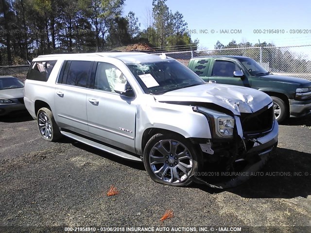 1GKS1JKJ1FR506320 - 2015 GMC YUKON XL DENALI SILVER photo 1