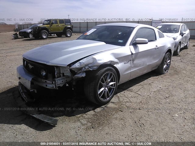 1ZVBP8CF4C5200967 - 2012 FORD MUSTANG GT SILVER photo 6