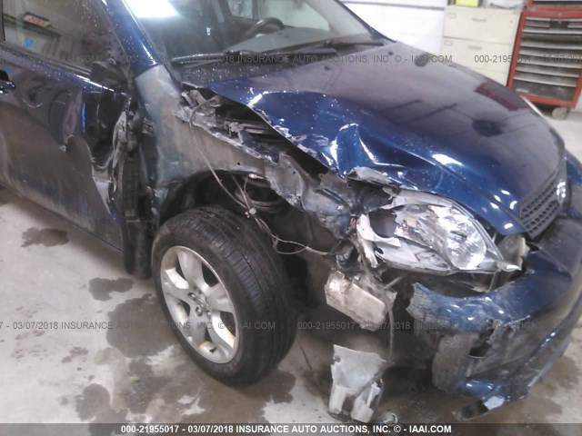 2T1LR30EX6C551664 - 2006 TOYOTA COROLLA MATRIX XR BLUE photo 6