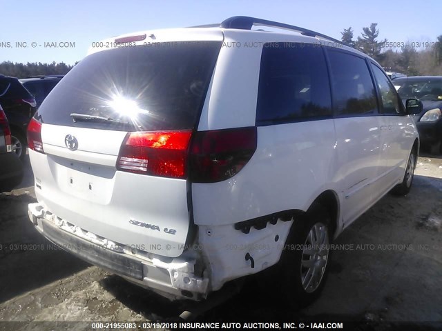 5TDZA23C65S383968 - 2005 TOYOTA SIENNA CE/LE WHITE photo 6