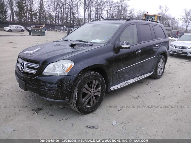 4JGBF71E08A354502 - 2008 MERCEDES-BENZ GL 450 4MATIC BLACK photo 2