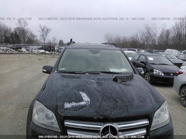 4JGBF71E08A354502 - 2008 MERCEDES-BENZ GL 450 4MATIC BLACK photo 6