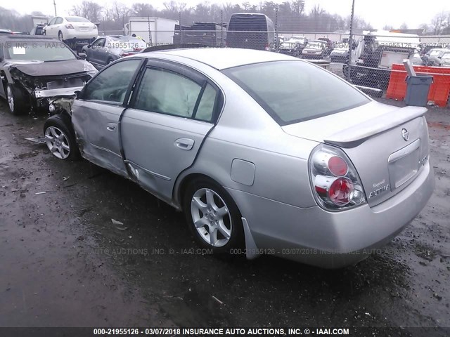 1N4BL11E15C121616 - 2005 NISSAN ALTIMA SE/SL/SE-R SILVER photo 3