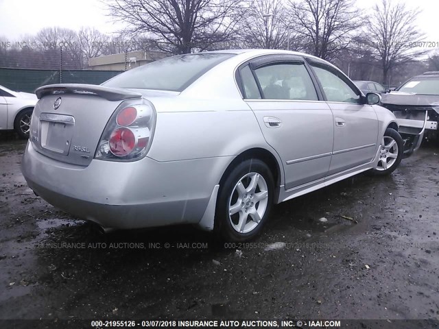 1N4BL11E15C121616 - 2005 NISSAN ALTIMA SE/SL/SE-R SILVER photo 4