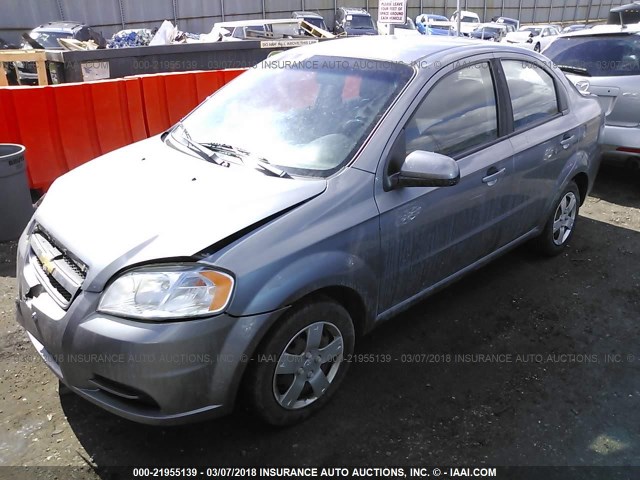 KL1TD5DE2AB116415 - 2010 CHEVROLET AVEO LS/LT 灰色 照片 2