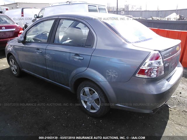 KL1TD5DE2AB116415 - 2010 CHEVROLET AVEO LS/LT 灰色 照片 3