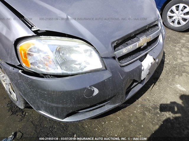 KL1TD5DE2AB116415 - 2010 CHEVROLET AVEO LS/LT 灰色 照片 6
