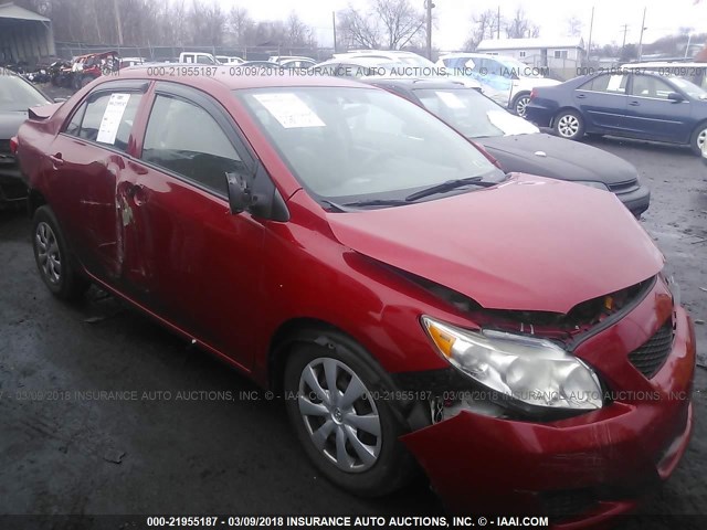 1NXBU4EE6AZ341188 - 2010 TOYOTA COROLLA S/LE/XLE RED photo 1