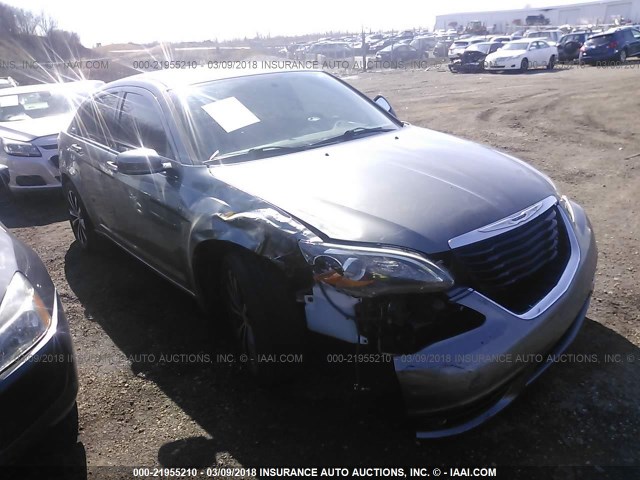 1C3CCBBB1DN655375 - 2013 CHRYSLER 200 TOURING GRAY photo 1