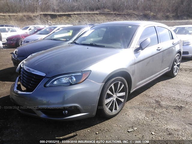 1C3CCBBB1DN655375 - 2013 CHRYSLER 200 TOURING GRAY photo 2