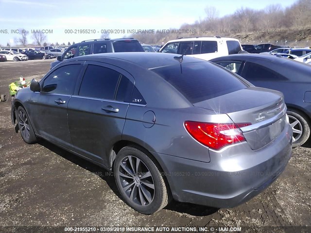 1C3CCBBB1DN655375 - 2013 CHRYSLER 200 TOURING GRAY photo 3