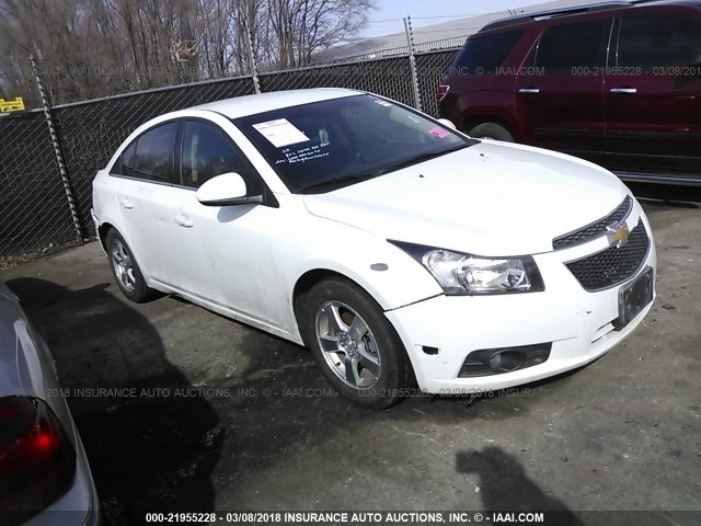 1G1PC5SB7D7166314 - 2013 CHEVROLET CRUZE LT WHITE photo 1