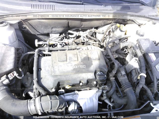 1G1PC5SB7D7166314 - 2013 CHEVROLET CRUZE LT WHITE photo 10