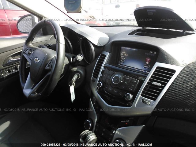 1G1PC5SB7D7166314 - 2013 CHEVROLET CRUZE LT WHITE photo 5