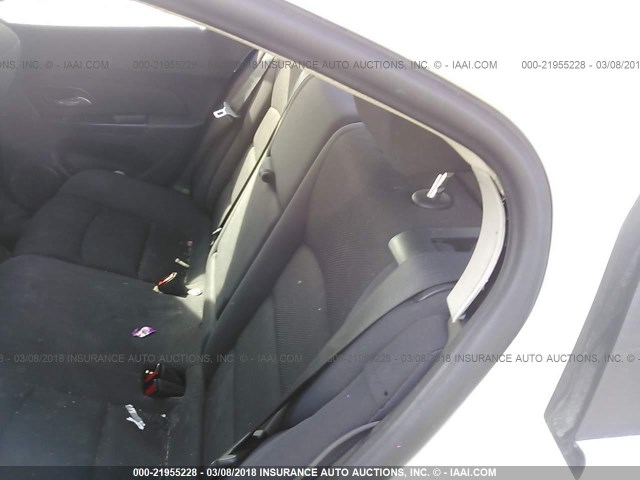 1G1PC5SB7D7166314 - 2013 CHEVROLET CRUZE LT WHITE photo 8