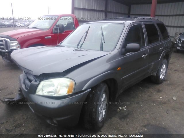 4F2YZ94184KM16033 - 2004 MAZDA TRIBUTE LX GRAY photo 2