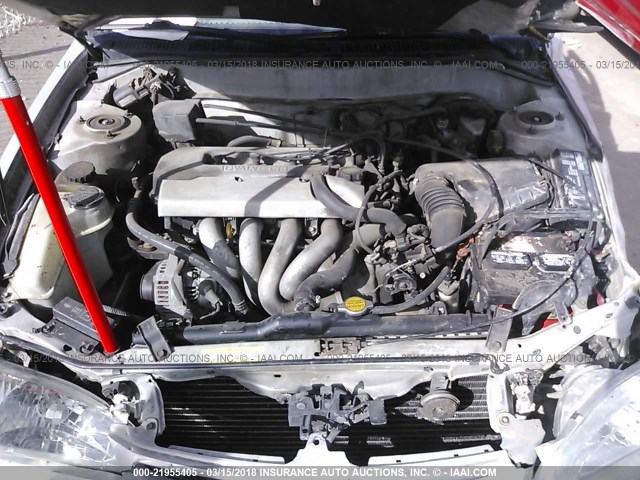 1NXBR12E0XZ208875 - 1999 TOYOTA COROLLA VE/CE/LE SILVER photo 10