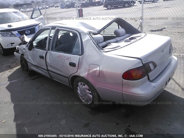 1NXBR12E0XZ208875 - 1999 TOYOTA COROLLA VE/CE/LE 银色 照片 3