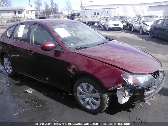 JF1GH6A69BH804210 - 2011 SUBARU IMPREZA 2.5I RED photo 1