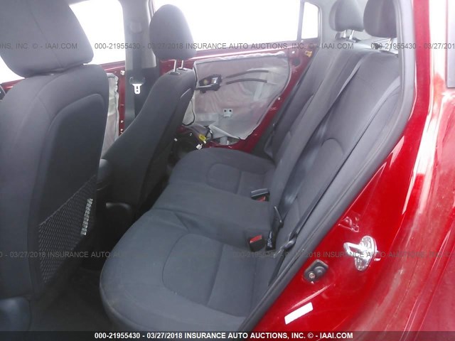 KNADN4A33D6146833 - 2013 KIA RIO EX/SX RED photo 8