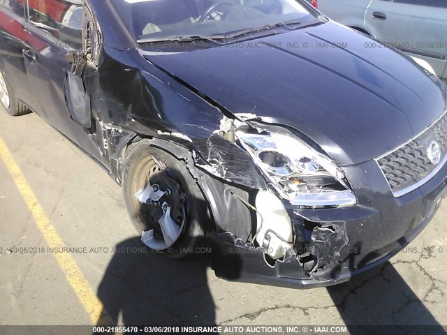 3N1AB61EX9L668550 - 2009 NISSAN SENTRA 2.0/2.0S/2.0SL BLACK photo 6