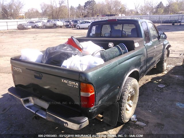 4TAWN72N0YZ601702 - 2000 TOYOTA TACOMA XTRACAB GREEN photo 4