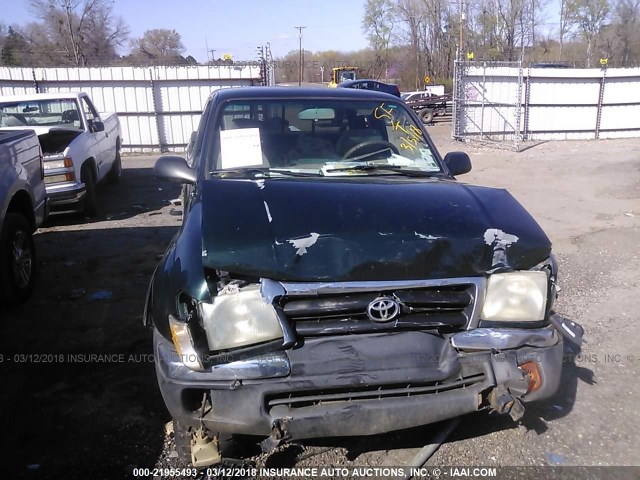 4TAWN72N0YZ601702 - 2000 TOYOTA TACOMA XTRACAB GREEN photo 6