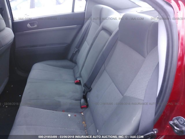 4A32B2FF8AE008780 - 2010 MITSUBISHI GALANT FE MAROON photo 8