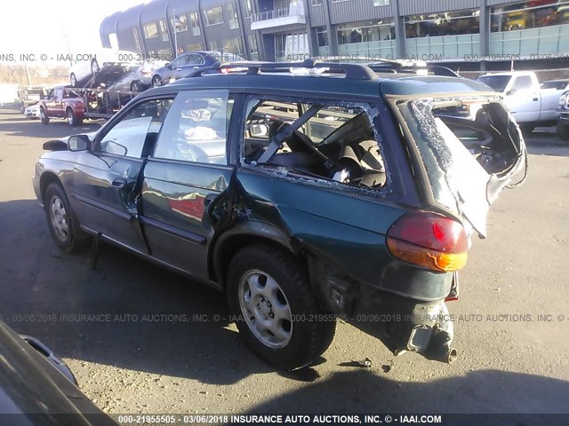 4S3BG6854T7385243 - 1996 SUBARU LEGACY OUTBACK GREEN photo 3