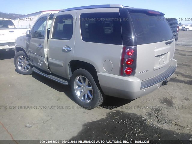 1GKFK63827J382078 - 2007 GMC YUKON DENALI BEIGE photo 3