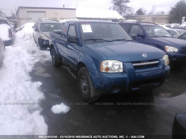 1N6ED26Y84C440200 - 2004 NISSAN FRONTIER KING CAB XE V6 BLUE photo 1