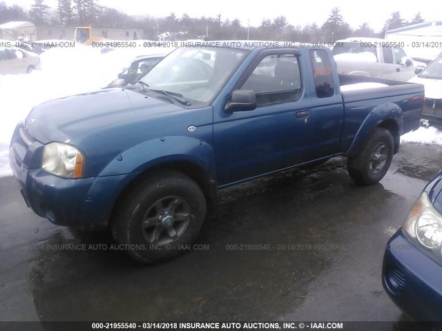 1N6ED26Y84C440200 - 2004 NISSAN FRONTIER KING CAB XE V6 BLUE photo 2