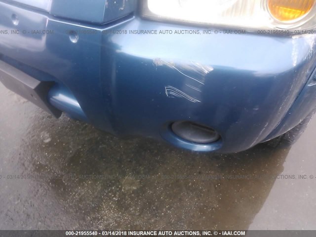 1N6ED26Y84C440200 - 2004 NISSAN FRONTIER KING CAB XE V6 BLUE photo 6