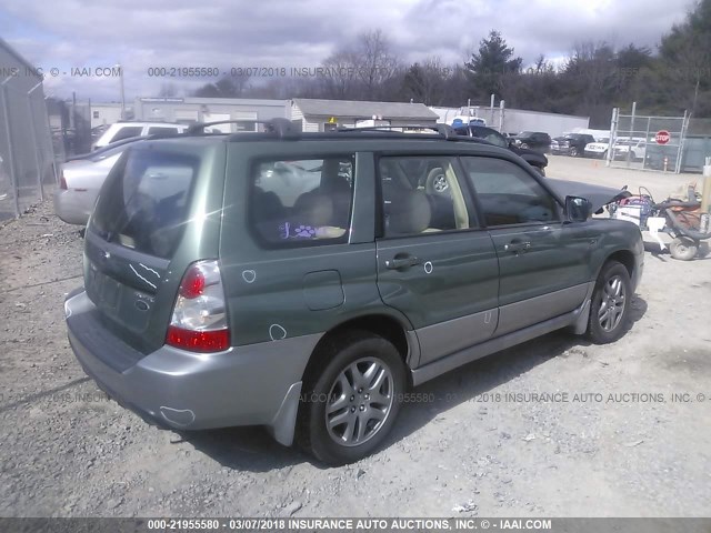 JF1SG67648H722298 - 2008 SUBARU FORESTER 2.5X LL BEAN GREEN photo 4