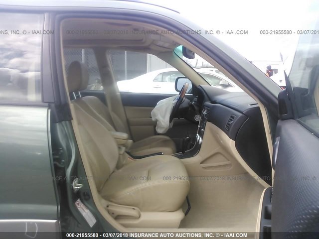 JF1SG67648H722298 - 2008 SUBARU FORESTER 2.5X LL BEAN GREEN photo 5