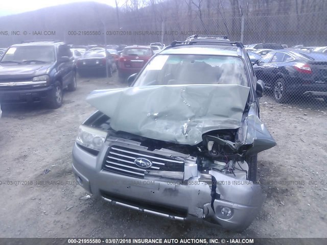JF1SG67648H722298 - 2008 SUBARU FORESTER 2.5X LL BEAN GREEN photo 6