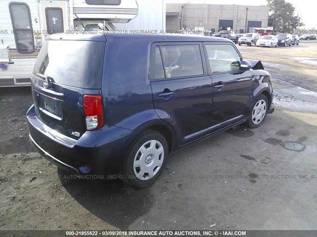 JTLZE4FE5EJ051485 - 2014 TOYOTA SCION XB BLUE photo 4