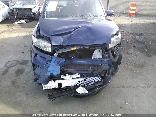 JTLZE4FE5EJ051485 - 2014 TOYOTA SCION XB BLUE photo 6