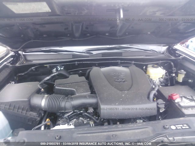 5TFCZ5AN3JX124248 - 2018 TOYOTA TACOMA DBL CAB/SR/TRDSPT/OR/PRO Сұр фото 10