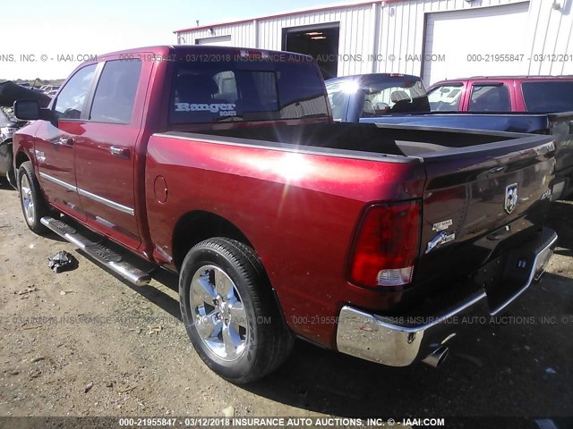 3C6RR7LTXFG709994 - 2015 RAM 1500 SLT BURGUNDY photo 3